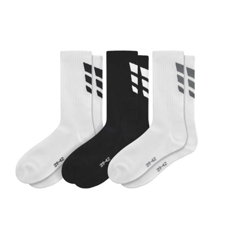 3 Wings Socks 3-pack Zwart wit